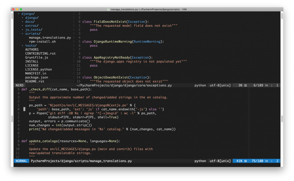 Usando Vim para programar en Python