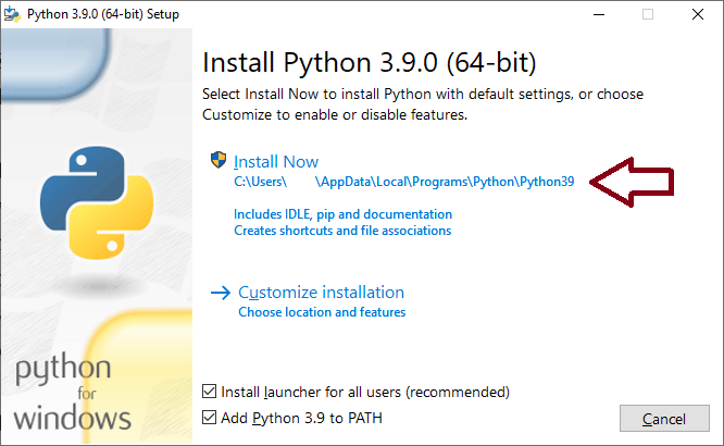 Instalar python en windows