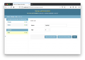 panel admin django