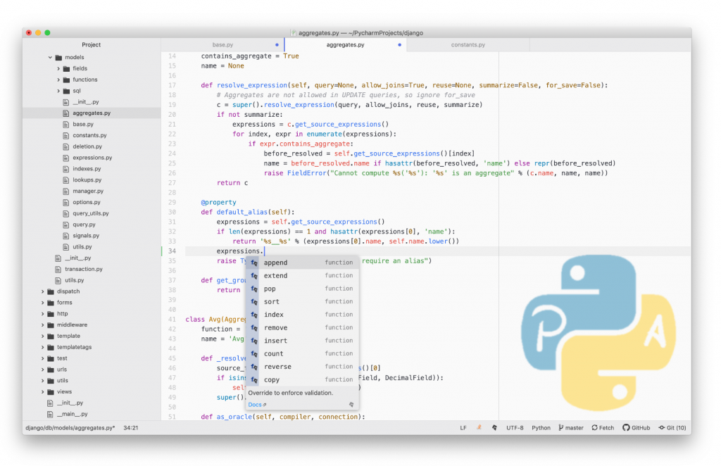 Python autocomplete atom