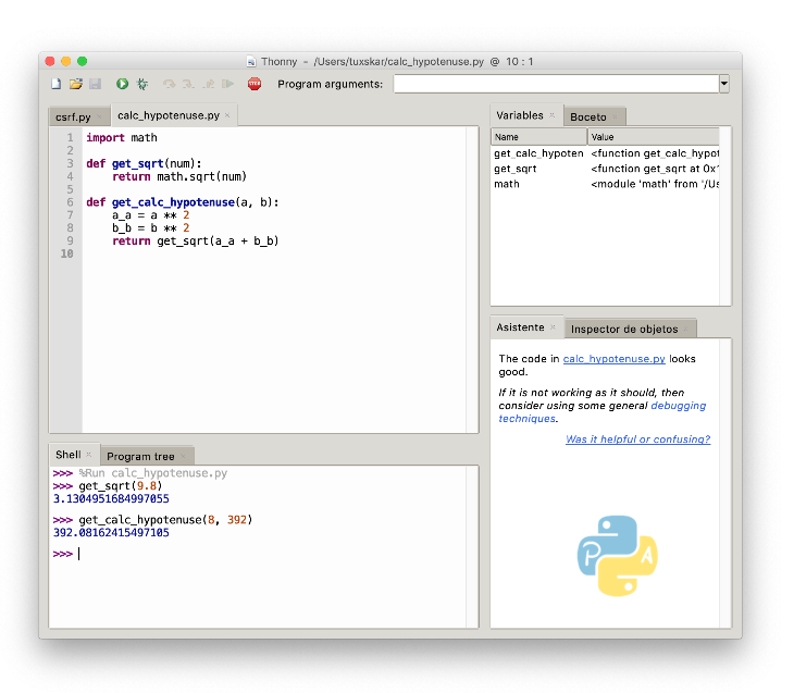 Thonny Python IDE