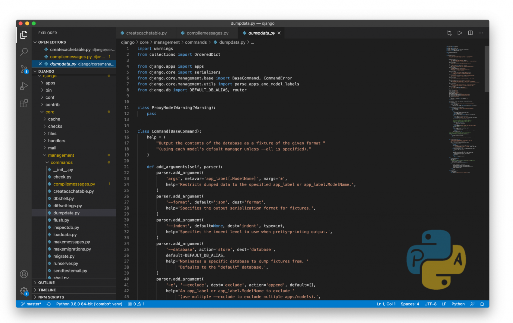 Editing Python VSC
